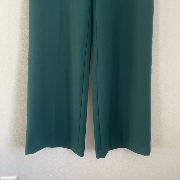 LOFT Emerald Green Sailor Pants Wide Leg Trousers Women Size 2 - Picture 5 of 12
